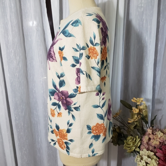 Alfred  Dunner  size PM short sleeve sweater - Picture 3 of 5